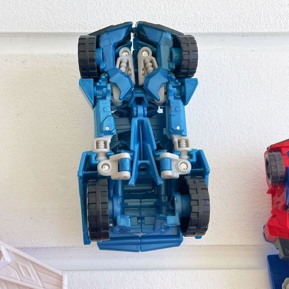 Lot Of Transformers Cyber Battalion Sideswipe, Jetfire, Optimus Prime, & Steelja - Picture 6 of 6